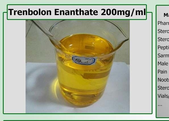 Bodybuilding Trenbolone Enanthate Injection 200 Tren Enan 200mg/ml Yellow Liquid